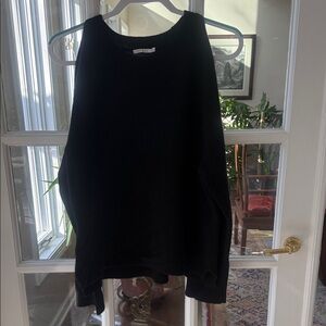 Sea Bleu  cashmere Black Knit cold shoulder Sweater